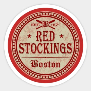 Boston Red Stockings Worn Sticker